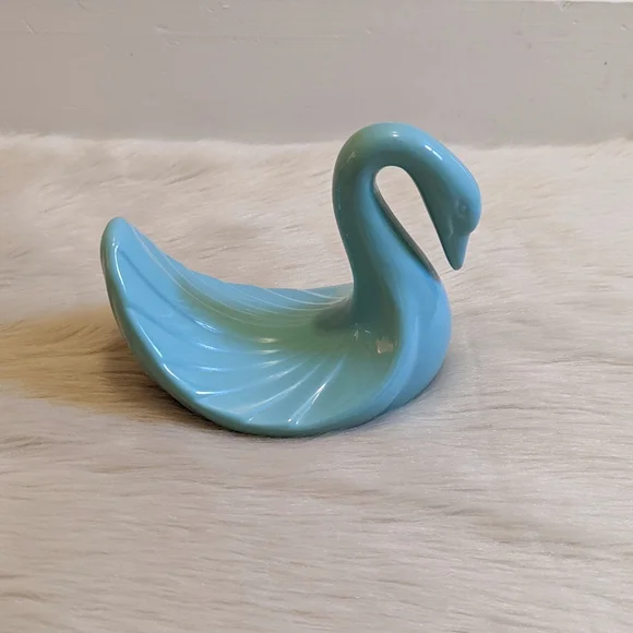 Vintage Bath Vintage Blue Ceramic Swan Towel Holder Poshmark